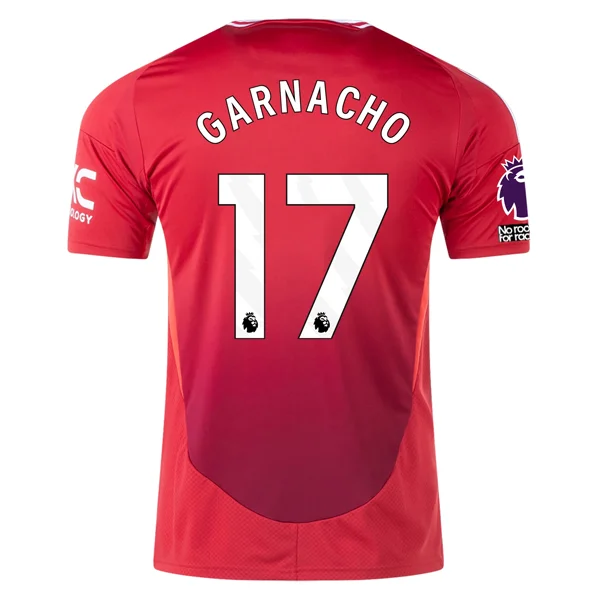 Men's Cycling Jerseys with Reflective Stripes for Safe and Stylish Rides at Nightadidas Manchester United Alejandro Garnacho Home Jersey w/ EPL + No Room For Racism 24/25 (MUFC Red)