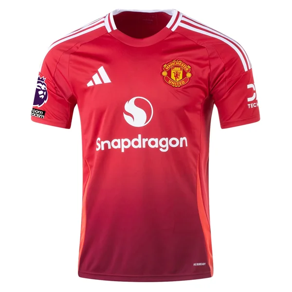 Men's Retro Hockey Jerseys with Classic Stripes and Logos for a Nostalgic Hockey Aestheticadidas Manchester United Home Jersey w/ EPL + No Room For Racism 24/25 (MUFC Red)