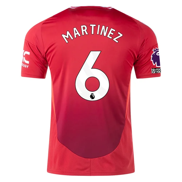 Men's Breathable Polyester Running Jerseys in Bright Neon Colors for High - Visibility Workoutsadidas Manchester United Lisandro Martinez Home Jersey w/ EPL + No Room For Racism 24/25 (MUFC Red)