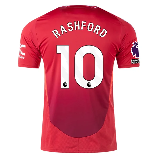 Men's Limited - Edition Cricket Jerseys Commemorating Historic Matches for Die - Hard Cricket Loversadidas Manchester United Marcus Rashford Home Jersey w/ EPL + No Room For Racism 24/25 (MUFC Red)