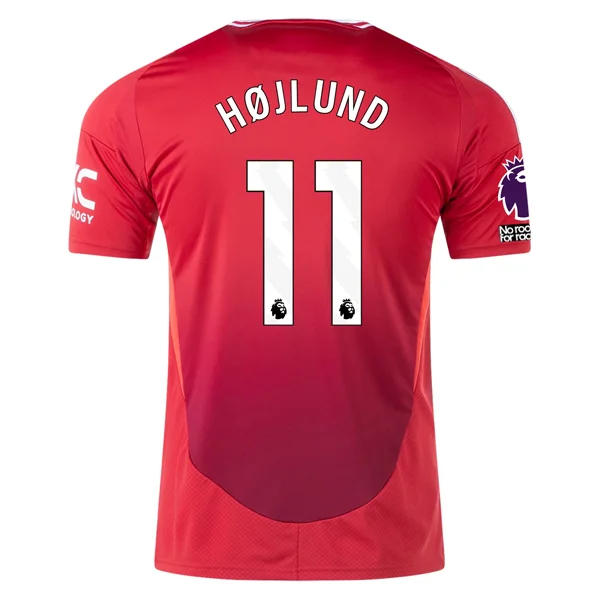 Men's Basketball Jerseys with Signature Player Logos for a Fan - Favorite Lookadidas Manchester United Rasmus Højlund Home Jersey w/ EPL + No Room For Racism 24/25 (MUFC Red)