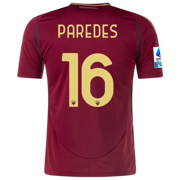 Men's Limited - Edition Cricket Jerseys Commemorating Historic Matches for Die - Hard Cricket Loversadidas Roma Leandro Paredes Home Jersey w/ Serie A Patch 24/25 (Burgundy/Gold)