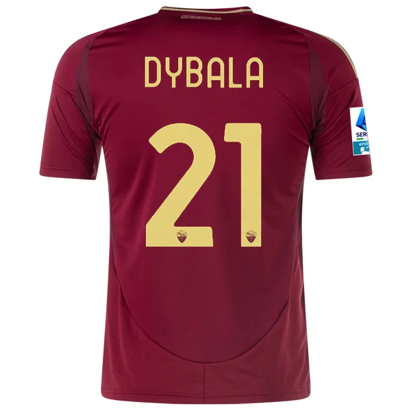 Men's Replica Hockey Jerseys of Star Players for Devoted Ice Hockey Supportersadidas Roma Paulo Dybala Home Jersey w/ Serie A Patch 24/25 (Burgundy/Gold)