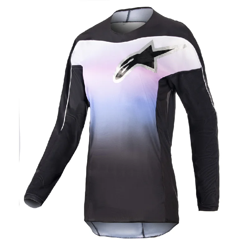 Men's Breathable Polyester Running Jerseys in Bright Neon Colors for High - Visibility WorkoutsAlpinestars - 2023 Stella Fluid Black/Purple Jersey