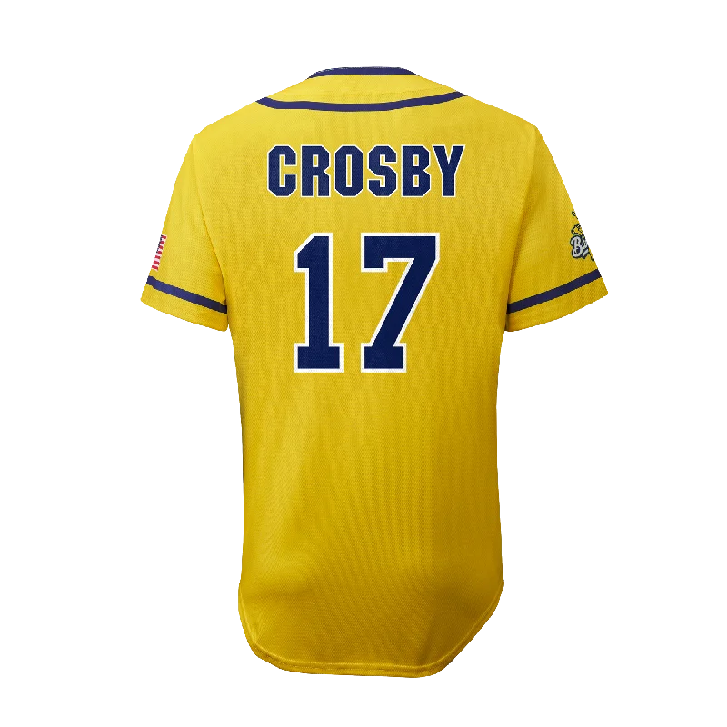 Men's Football Jerseys with Embroidered Club Badges for a Premium and Authentic AppealBananas Brandon Crosby #17 EvoShield Jersey - Yellow