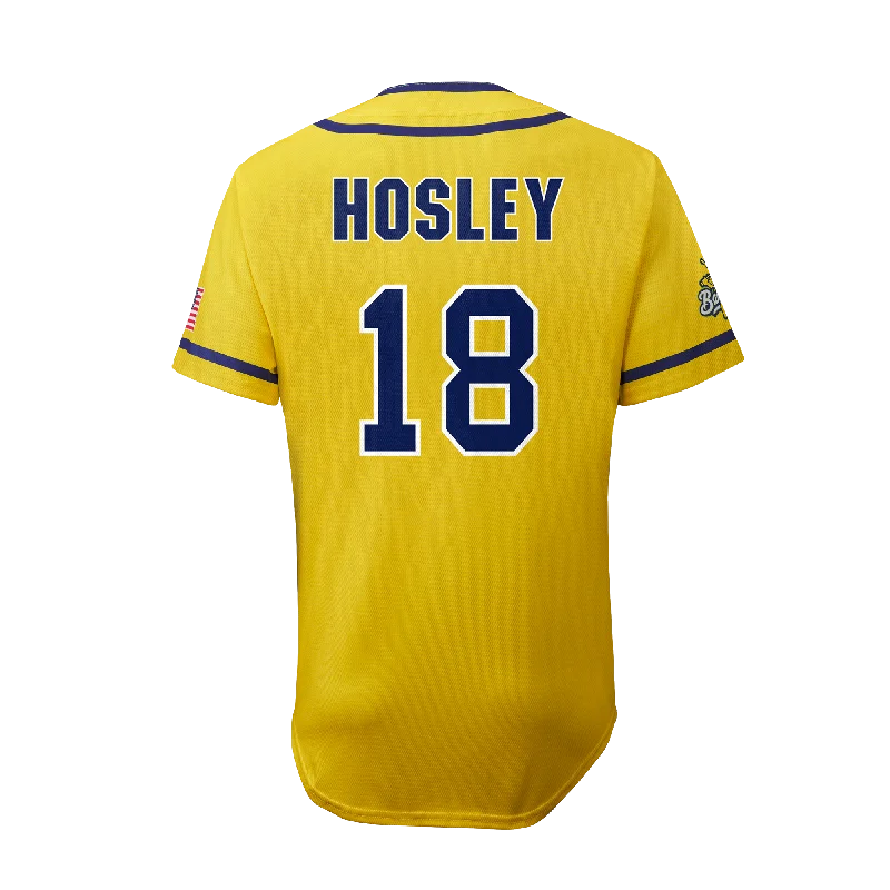 Men's Cycling Jerseys with Reflective Stripes for Safe and Stylish Rides at NightBananas Danny Hosley #18 EvoShield Jersey - Yellow