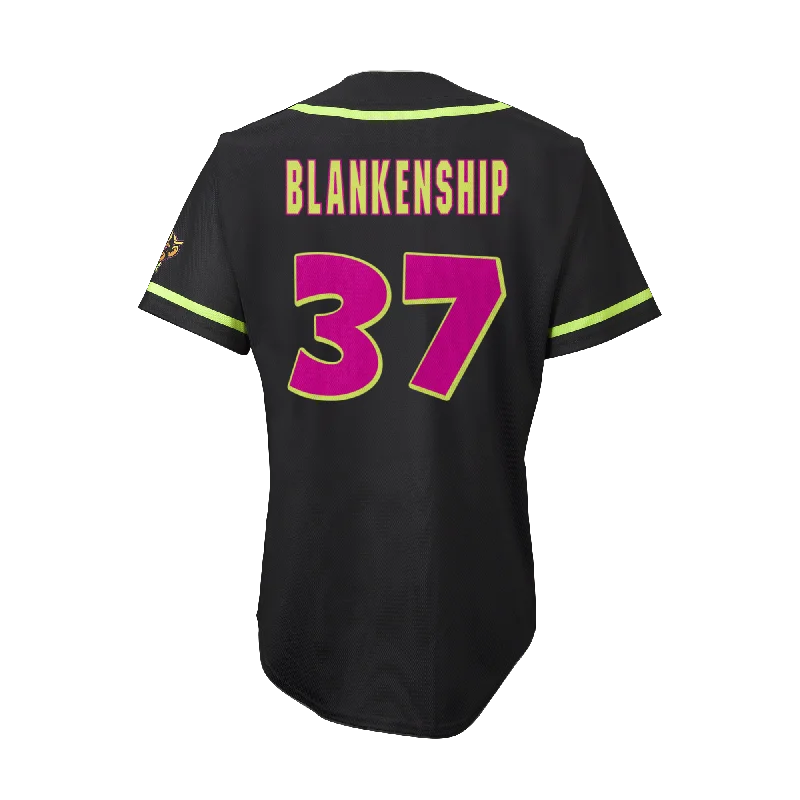 Men's Basketball Jerseys with Signature Player Logos for a Fan - Favorite LookParty Animals Zach Blankenship #37 EvoShield Jersey - Black