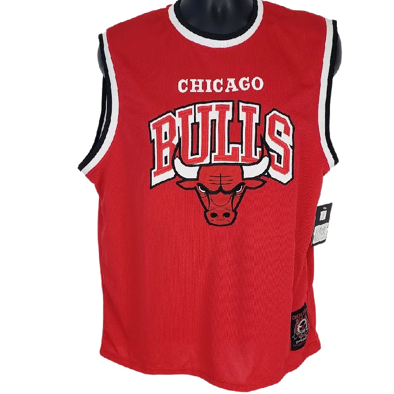 Men's Throwback Tennis Jerseys Inspired by Iconic Matches and PlayersChicago Bulls Embroidered Logo Jersey Mens Red