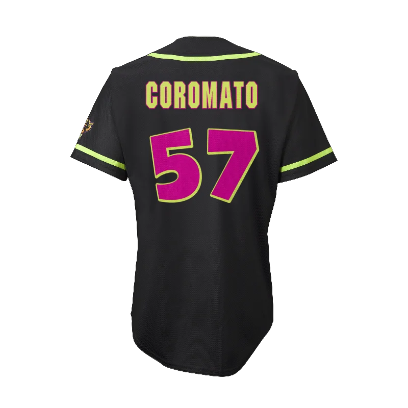 Men's Limited - Edition Cricket Jerseys Commemorating Historic Matches for Die - Hard Cricket LoversParty Animals Coromato #57 EvoShield Player Jersey - Black