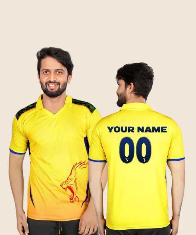 Men's Replica Hockey Jerseys of Star Players for Devoted Ice Hockey SupportersCustomized CSK IPL Jersey (Official)in 2023- Fan Edition