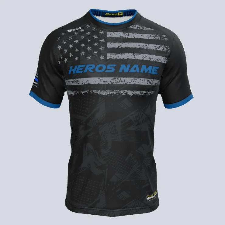 Men's Throwback Tennis Jerseys Inspired by Iconic Matches and PlayersFallen Police Officer Custom Jersey