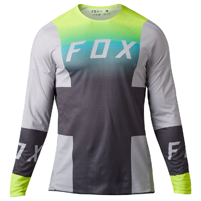 Men's Sustainable Organic Cotton Rugby Jerseys for Eco - Conscious Sports EnthusiastsFox - 2023 360 Horyzn Light Grey Jersey