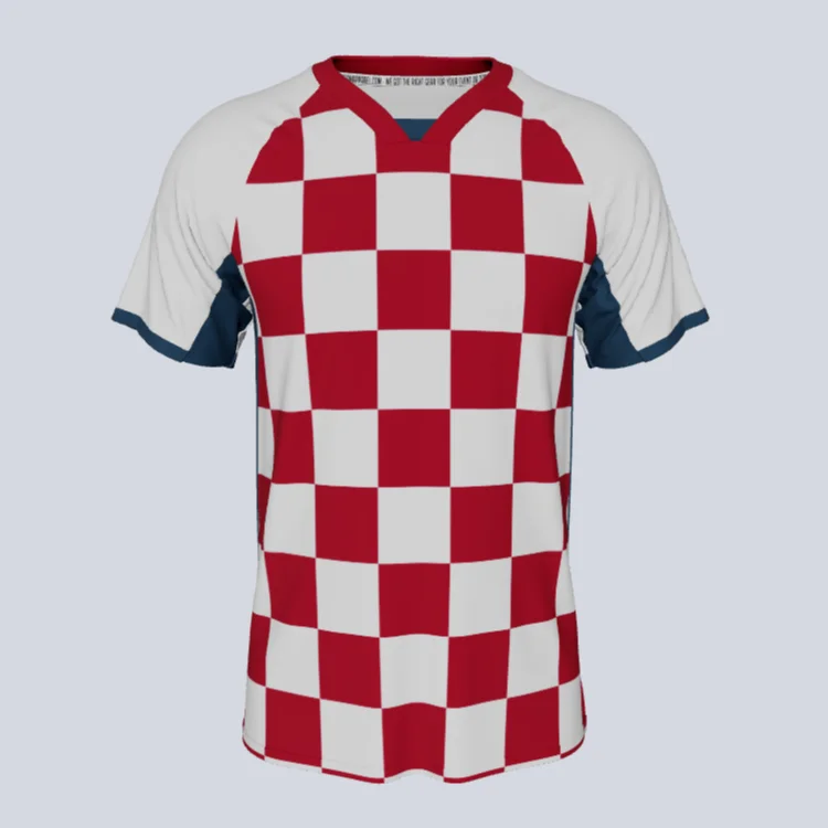 Men's Authentic Soccer Jerseys of National Teams for International Football EventsGear Premium Pro V Checker II Jersey