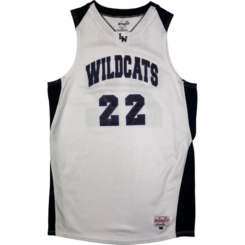 Men's Cycling Jerseys with Reflective Stripes for Safe and Stylish Rides at NightIntensity Wildcats Basketball 22 Jersey White Black