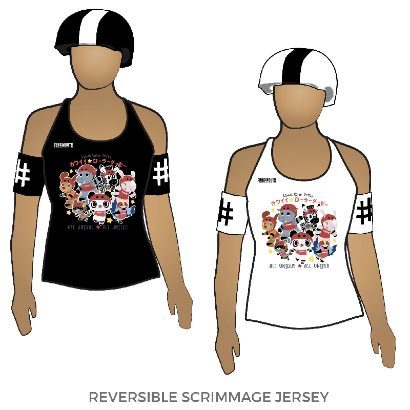 Men's Football Jerseys with Embroidered Club Badges for a Premium and Authentic AppealKawaii Roller Derby: Reversible Scrimmage Jersey (White Ash / Black Ash)