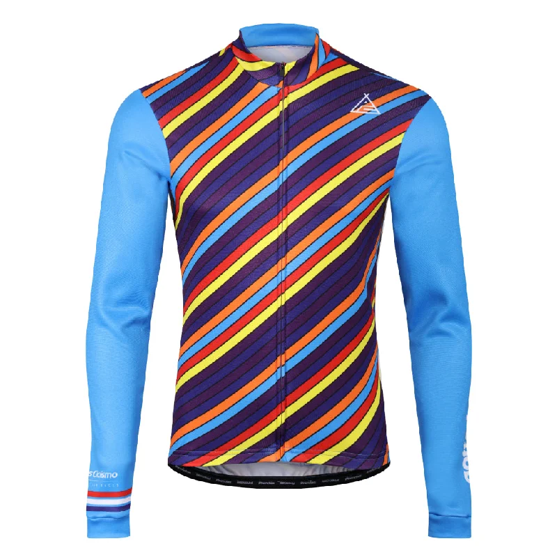 Men's Custom - Printed Baseball Jerseys with Player Names and Numbers for Personalized StyleMilk Race Retro Long Sleeve Jersey