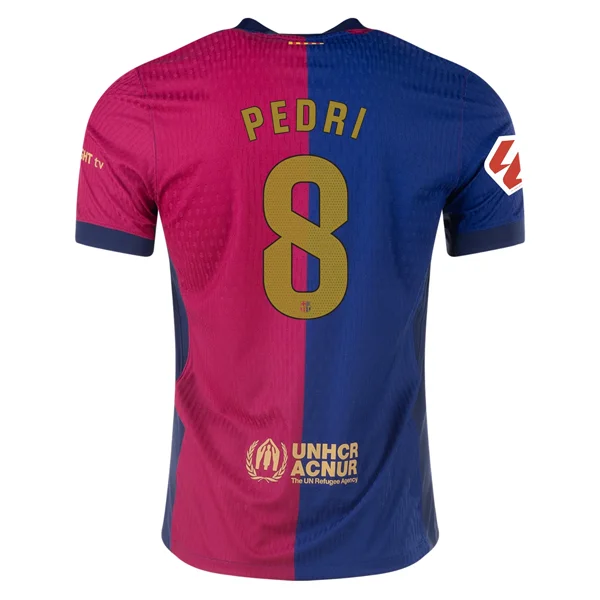 Men's Retro Soccer Jerseys of Famous Clubs from the 90s for Nostalgic Football EnthusiastsNike Barcelona Authentic Pedri Home Jersey w/ La Liga Patch 24/25 (Royal/Nobel Red/Club Gold)