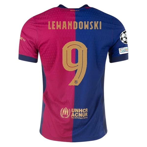 Men's Moisture - Wicking Golf Jerseys with UV Protection for Comfortable Rounds on the CourseNike Barcelona Authentic Robert Lewandowski Home Jersey w/ Champions League Patches 24/25 (Royal/Nobel Red/Club Gold)