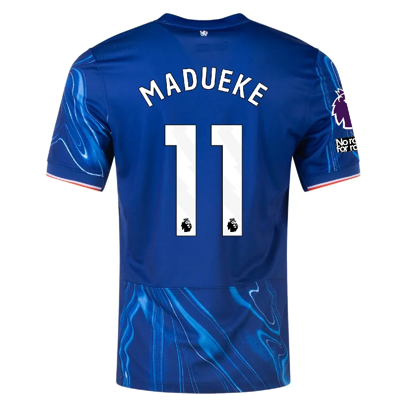 Men's Limited - Release American Football Jerseys of Rookie Stars for Early Adopters and FansNike Chelsea Noni Madueke Home Jersey w/ EPL + No Room For Racism Patches 24/25 (Rush Blue/Team Orange)