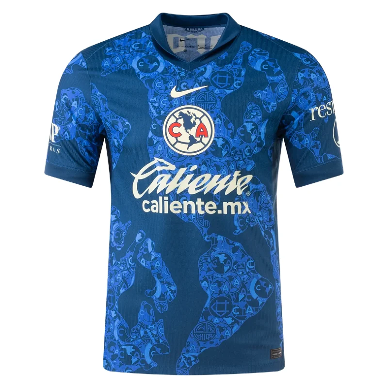 Men's Football Jerseys with Embroidered Club Badges for a Premium and Authentic AppealNike Club America Authentic Away Jersey 24/25 (Valerian Blue/Lemon Chiffon)