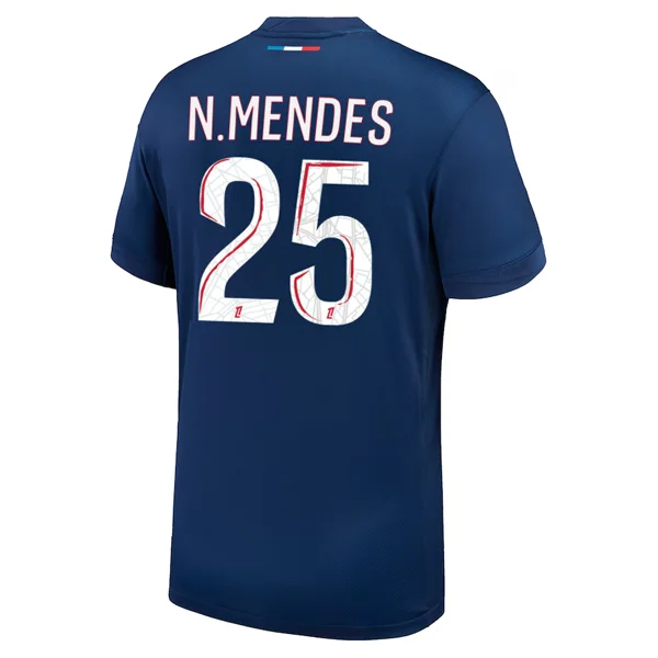 Men's Basketball Jerseys with Signature Player Logos for a Fan - Favorite LookNike Paris Saint-Germain Nuno Mendes Home Jersey 24/25 (Midnight Navy/White)