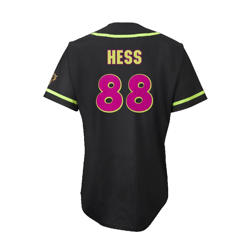 Men's Limited - Edition Cricket Jerseys Commemorating Historic Matches for Die - Hard Cricket LoversParty Animals Isaac Hess #88 EvoShield Jersey - Black