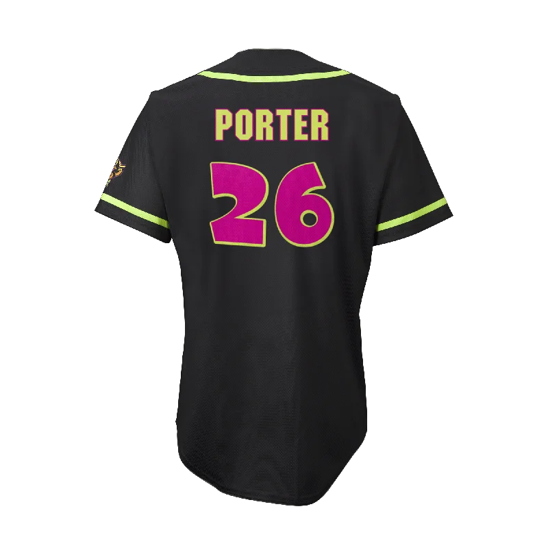 Men's Throwback Rugby Jerseys of Historic Matches and Teams for Rugby History BuffsParty Animals Taj Porter #26 EvoShield Jersey - Black