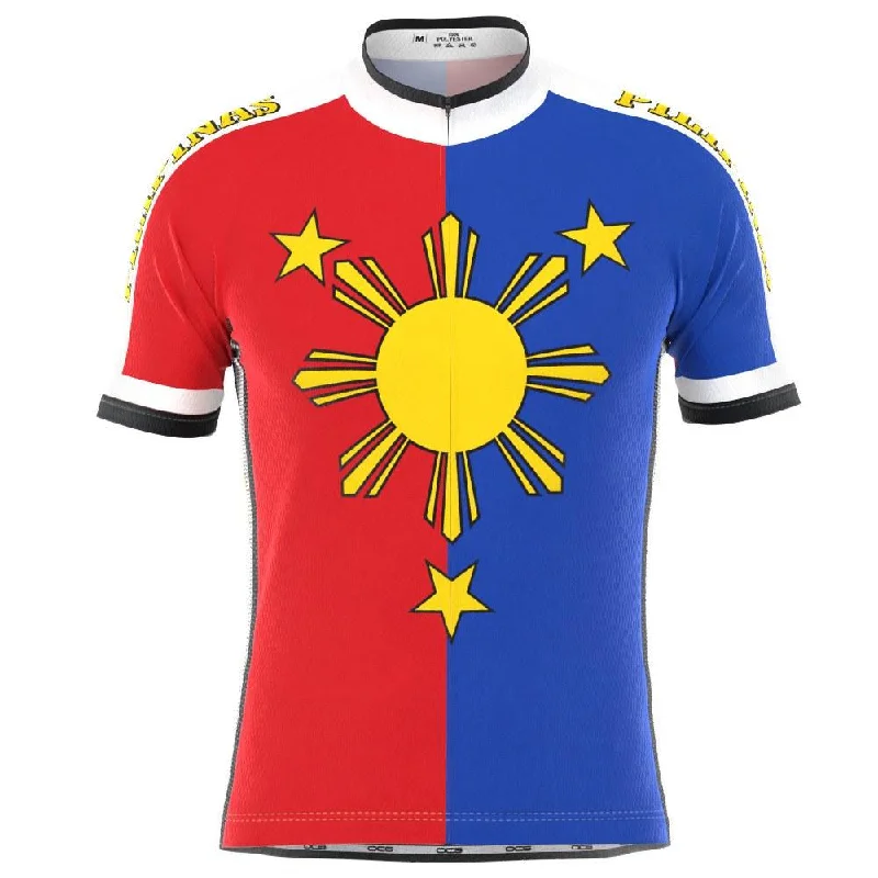 Men's Throwback Rugby Jerseys of Historic Matches and Teams for Rugby History BuffsMen's Pilipinas Philippines Short Sleeve Cycling Jersey