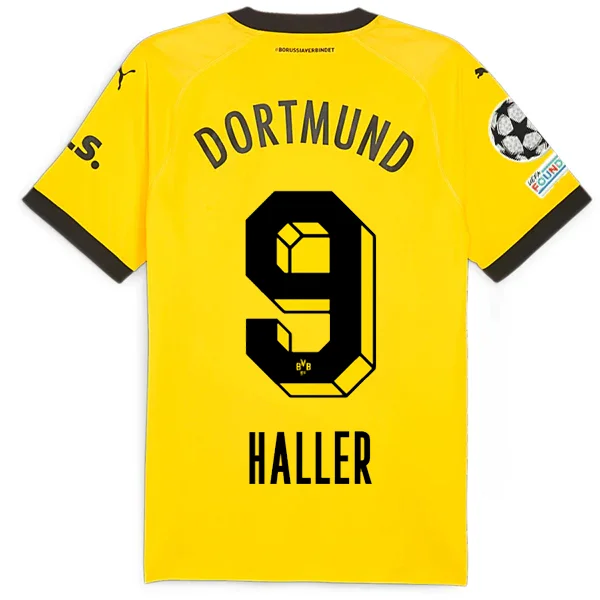 Men's Throwback Tennis Jerseys Inspired by Iconic Matches and PlayersPuma Borussia Dortmund Authentic Sebastian Haller Home Jersey w/ Champions League Patches 23/24 (Cyber Yellow/Puma Black)