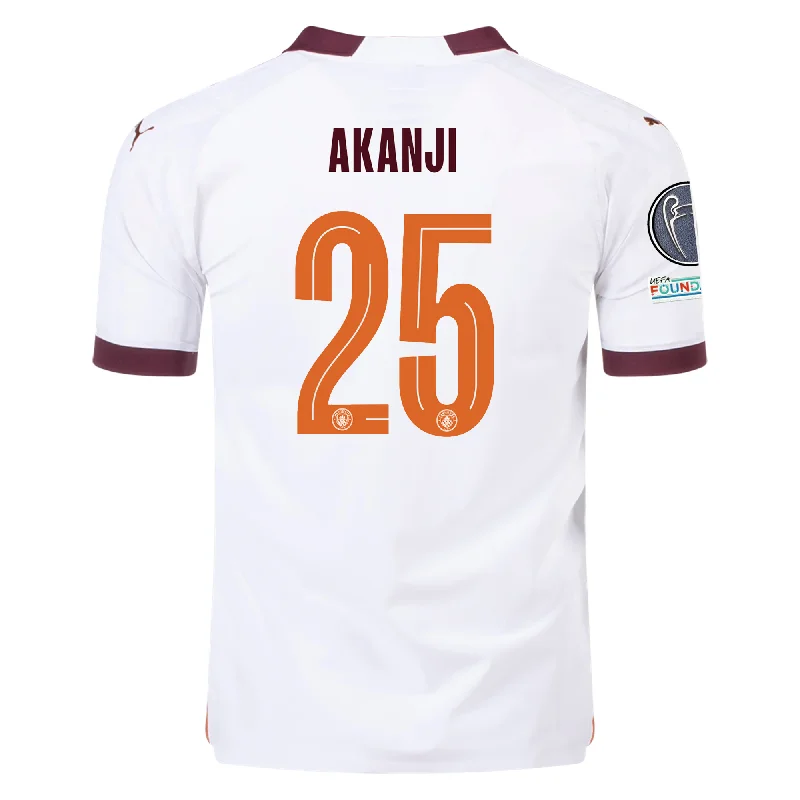 Men's Throwback Rugby Jerseys of Historic Matches and Teams for Rugby History BuffsPuma Manchester City Authentic Akanji Away Jersey w/ Champions League + Club World Cup Patch 23/24 (Puma White/Aubergine)