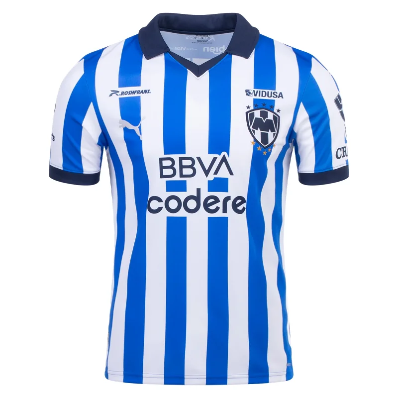 Men's Football Jerseys with Embroidered Club Badges for a Premium and Authentic AppealPuma Monterrey Home Jersey w/ Liga MX Patch 23/24 (Puma Team Royal)