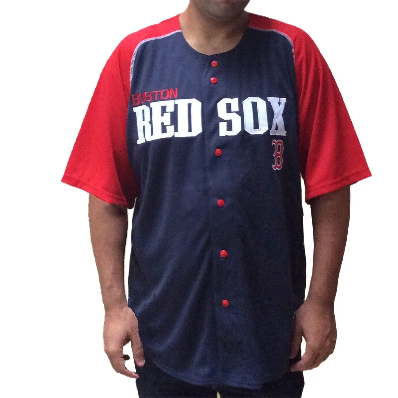 Men's Basketball Jerseys in Sleeveless Design for Enhanced Mobility on the CourtMen's Embroidered Boston Red Sox Jersey with Block Letters