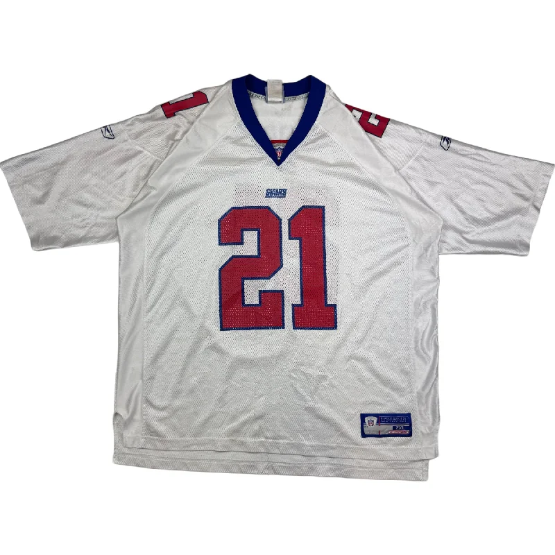 Men's Custom - Embroidered Volleyball Jerseys for Team Uniforms or Personalized GearReebok New York Giants Tiki Barber #21 NFL Jersey White