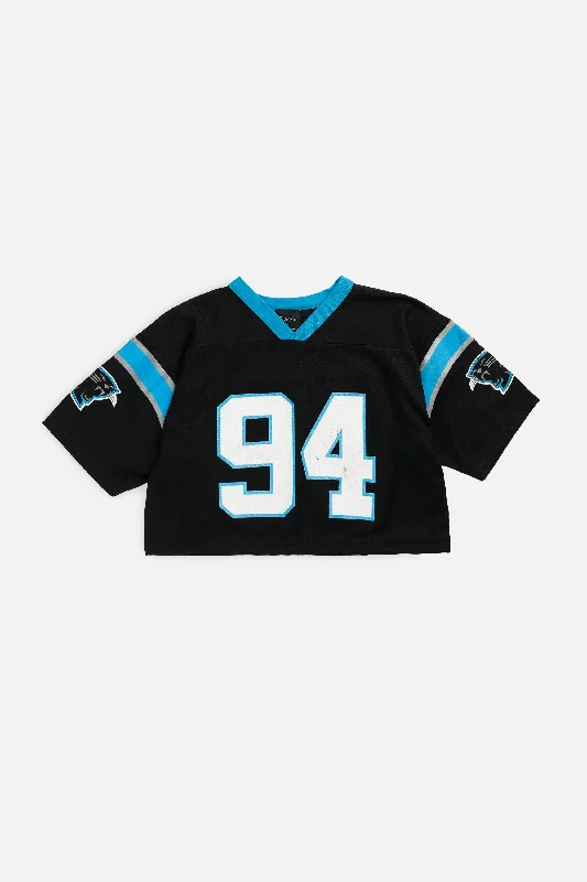 Men's Football Jerseys with Embroidered Club Badges for a Premium and Authentic AppealRework Crop Carolina Panthers NFL Jersey - S