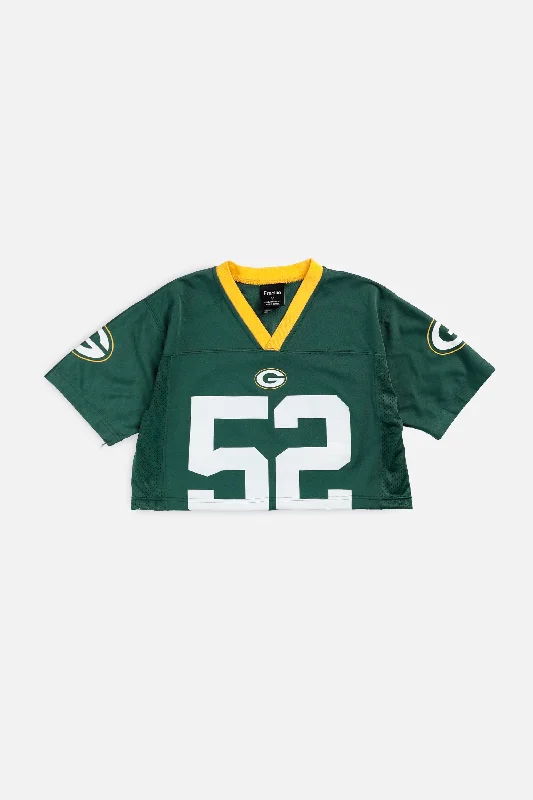 Men's Retro Soccer Jerseys of Famous Clubs from the 90s for Nostalgic Football EnthusiastsRework Crop Green Bay Packers NFL Jersey - XS