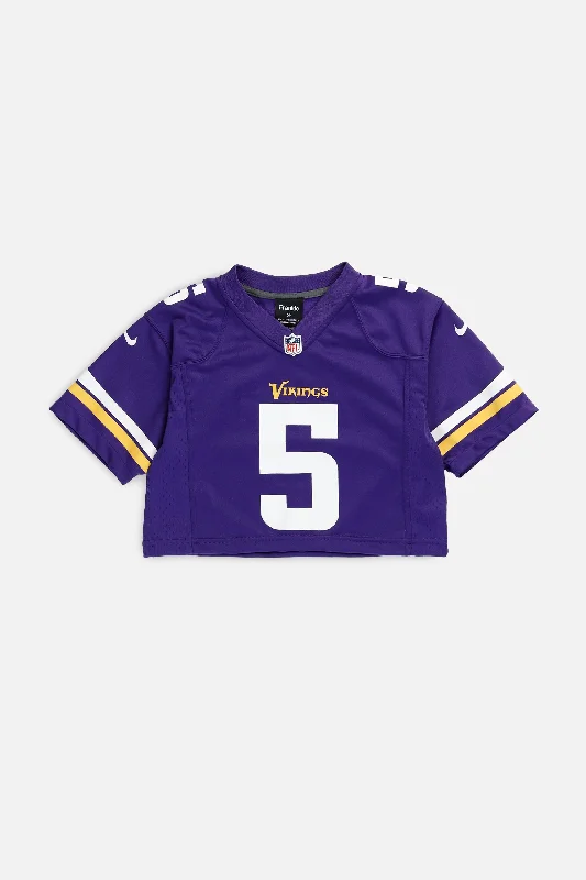 Men's Football Jerseys with Embroidered Club Badges for a Premium and Authentic AppealRework Crop Minnesota Vikings NFL Jersey - XS