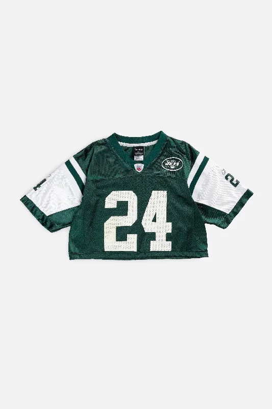 Men's Custom - Embroidered Volleyball Jerseys for Team Uniforms or Personalized GearRework Crop NY Jets NFL Jersey - S