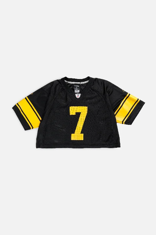 Men's Football Jerseys with Embroidered Club Badges for a Premium and Authentic AppealRework Crop Pittsburgh Steelers NFL Jersey - M