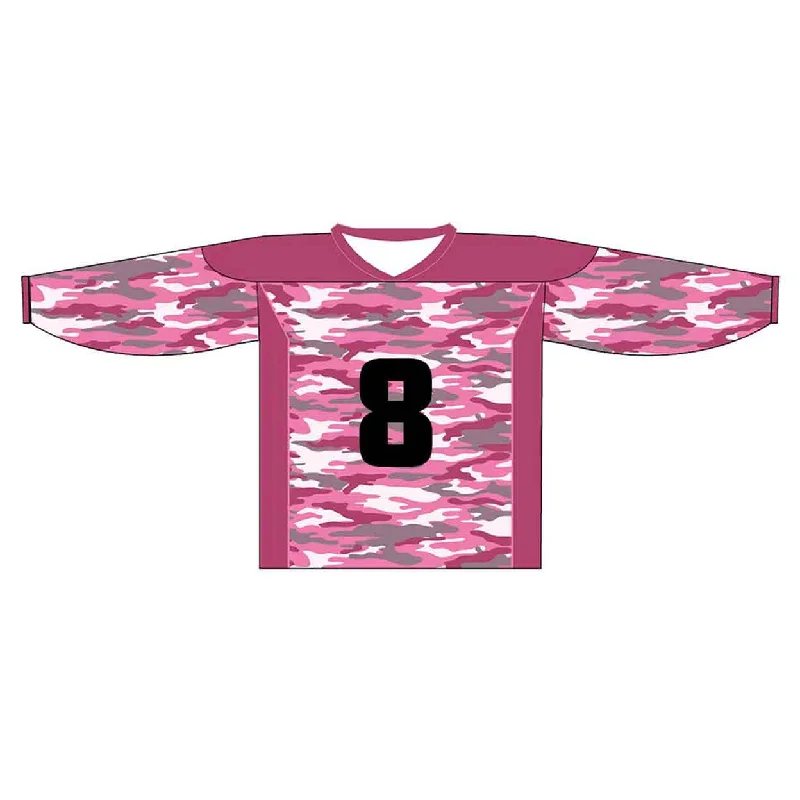 Men's Breathable Polyester Running Jerseys in Bright Neon Colors for High - Visibility WorkoutsSublimated Camo Goalie Jersey