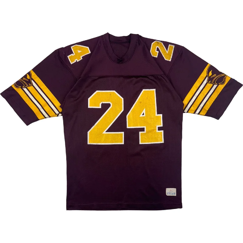 Men's Football Jerseys with Embroidered Club Badges for a Premium and Authentic AppealVintage 80's American Football Maroon and Yellow Jersey Rare