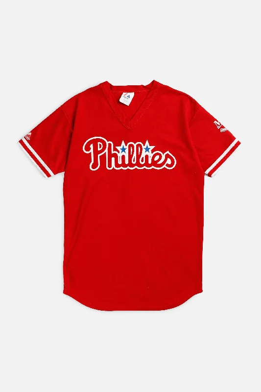 Men's Moisture - Wicking Lacrosse Jerseys with Mesh Panels for Optimal Performance on the FieldVintage Philadelphia Phillies MLB Jersey - M