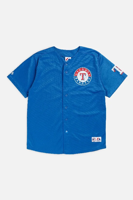 Men's Football Jerseys with Embroidered Club Badges for a Premium and Authentic AppealVintage Texas Rangers MLB Jersey - M