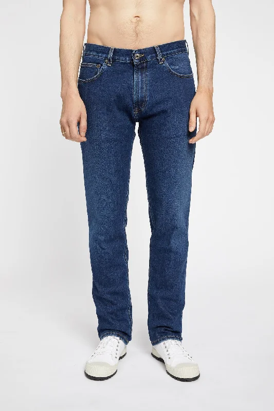 Men's High - Waisted Jeans in a Medium Wash for a Vintage - Style RevivalAddison Japan Indigo