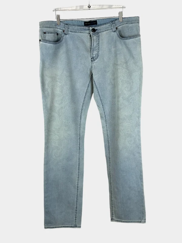 Plus Size Men's Bootcut Jeans with a Belt Loop Upgrade for a Stylish TouchBlue Slim Jeans