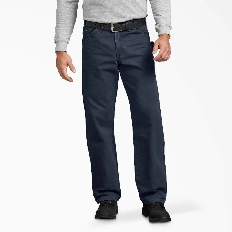 Men's Jeans with a Button - Fly for a Traditional and Classic AestheticDickies Relaxed Fit Sanded Duck Carpenter Pants