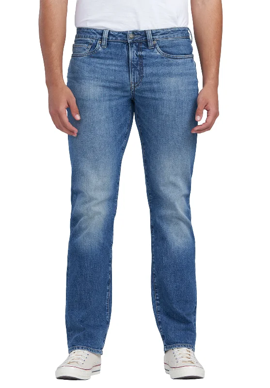 Plus Size Men's Bootcut Jeans with a Relaxed Waist for a Classic and Comfortable FitRelaxed Straight Driven Crinkled and Sanded Jeans - BM22829