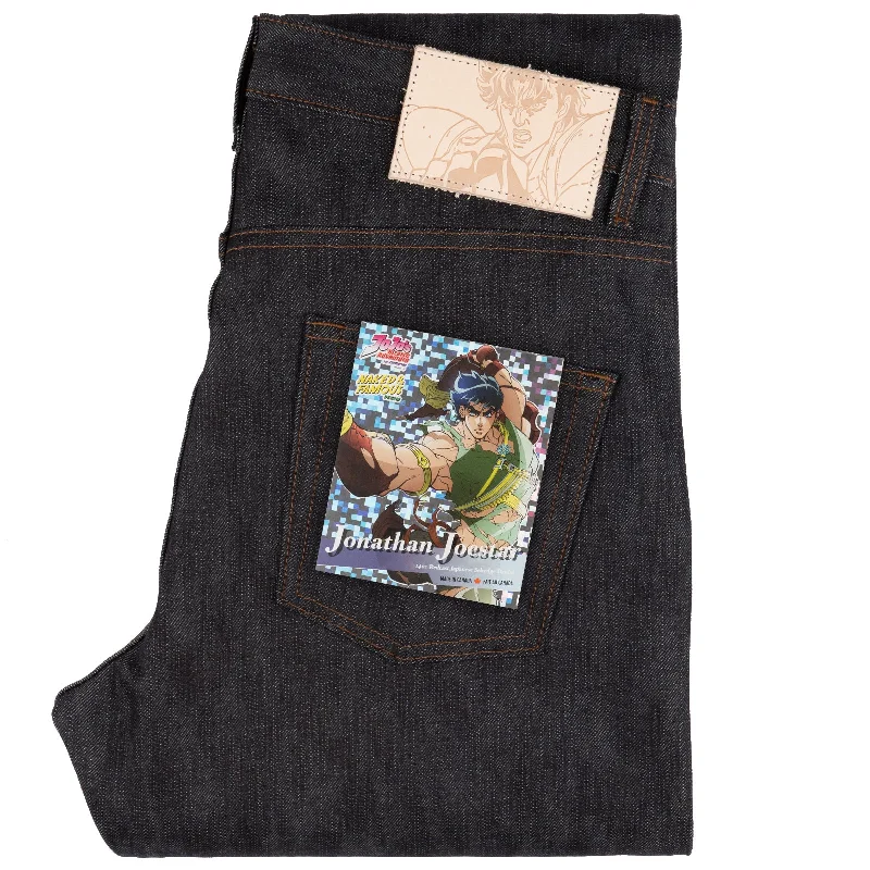 Plus Size Men's Straight Leg Jeans with Reinforced Knees for DurabilityEasy Guy - Jonathan Joestar Selvedge