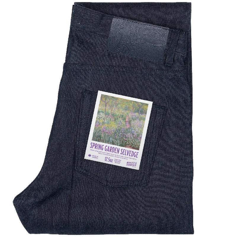 Men's Jeans with a Zip - Off Lower Leg for Convertible StyleEasy  Guy - Spring Garden Selvedge