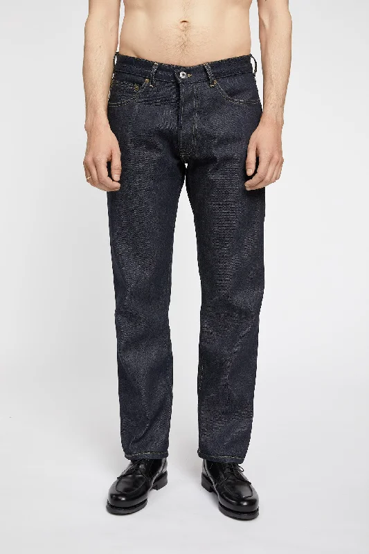 Men's Cargo Jeans with Multiple Pockets for a Practical and Outdoor - Friendly LookEmerson Japan Dry Selvage