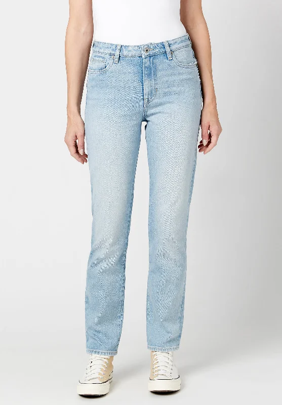 Men's Ripped Skinny Jeans in Acid Wash for an Edgy and Punk - Inspired StyleHigh Rise Straight Jayden Women's Jeans in Light & Soft Blue - BL15837